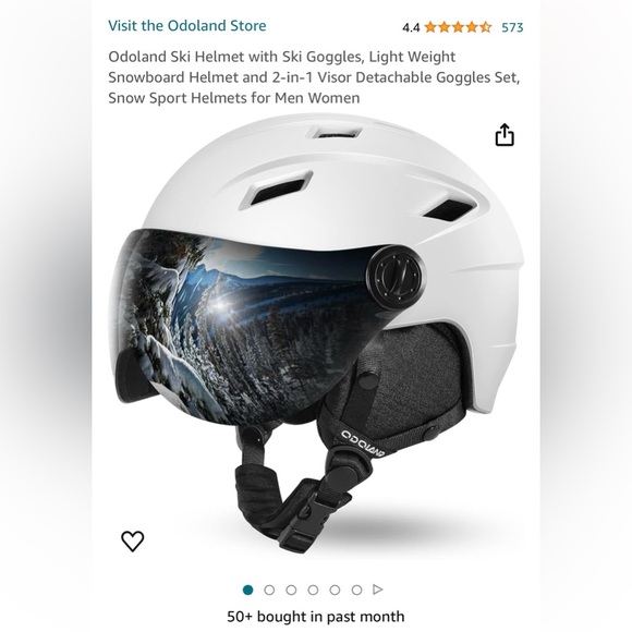Odoland Accessories Odoland Ski Helmet W Detachable Ski Goggles